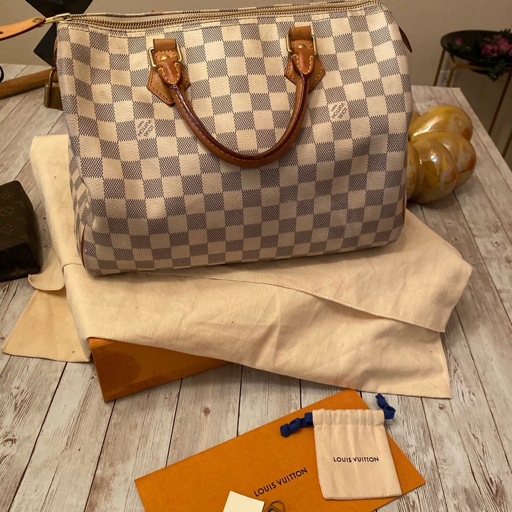 Louis Vuitton Speedy 30 Damier Azur